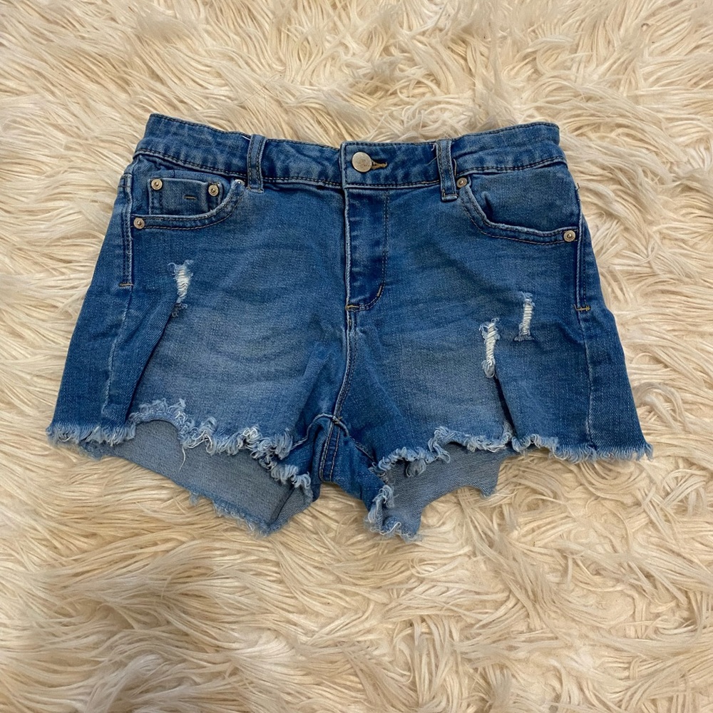 Girls Blue Jean Tractr shorts